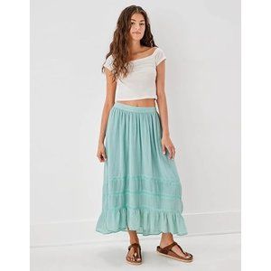 American Eagle Women's Hi-Low Midi Skirt | S